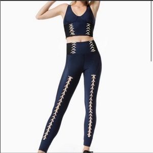 Jonathan Simkhai x Carbon38 Lace Up Bra & Corset Leggings